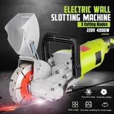 Wall Chaser Concrete Saw Saw Blade Electric Groove Cutting Machine Slotter 125mm
