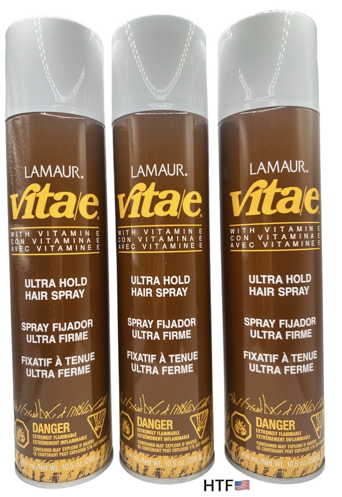 3x Zotos Lamaur Vita E Spray Ultra Hold Hairspray Full 10.5 Ounces VOC