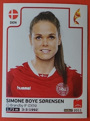 Panini EM 2017 UEFA Women´s Euro Sticker Nr. 62 Simone Boye Sorensen Dänemark