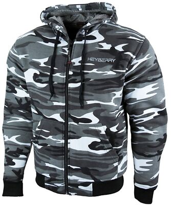 Heyberry Hoody Motorradjacke Roller Jacke Hoodie mit Aramid