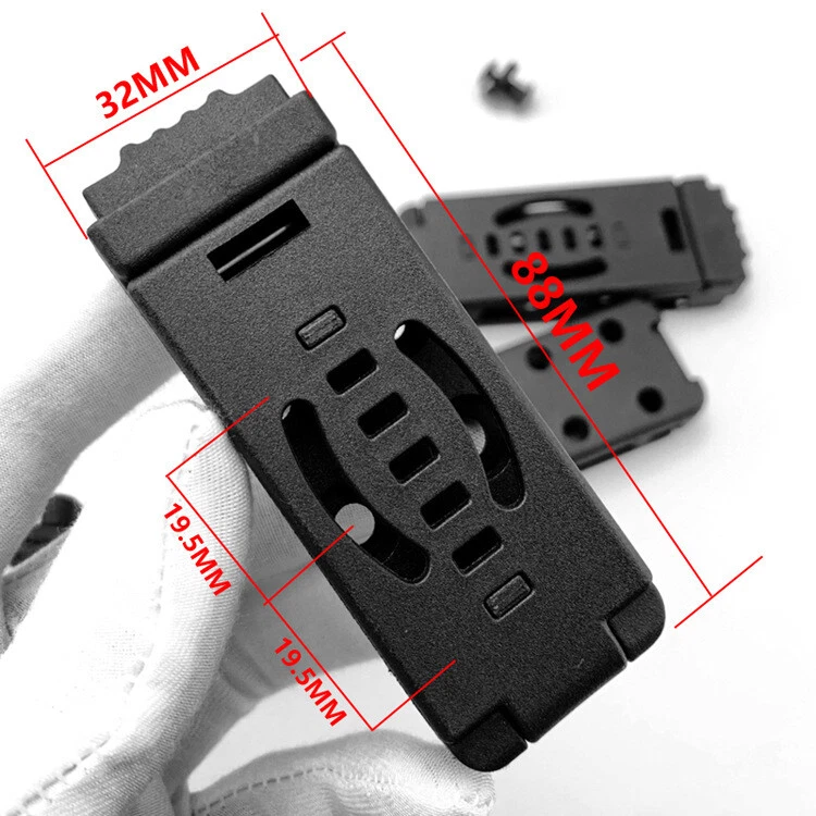 2PC Belt Loops Small DCL Loop Belt Clip For DIY Kydex Sheath Holster Knife Part - Image 2 of 4