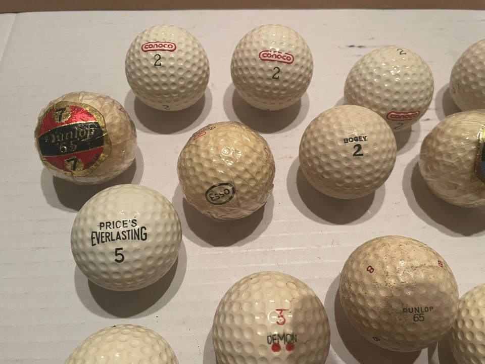 JOB LOT OF VINTAGE ANTIQUE GOLF BALLS eBay