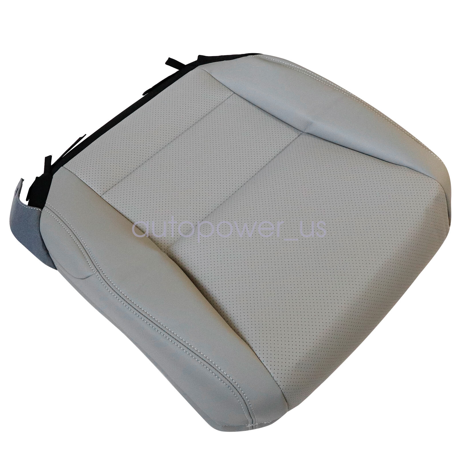 For 2013-2017 Honda Accord Front Side Bottom & Top Seat Cover Gray Perforated