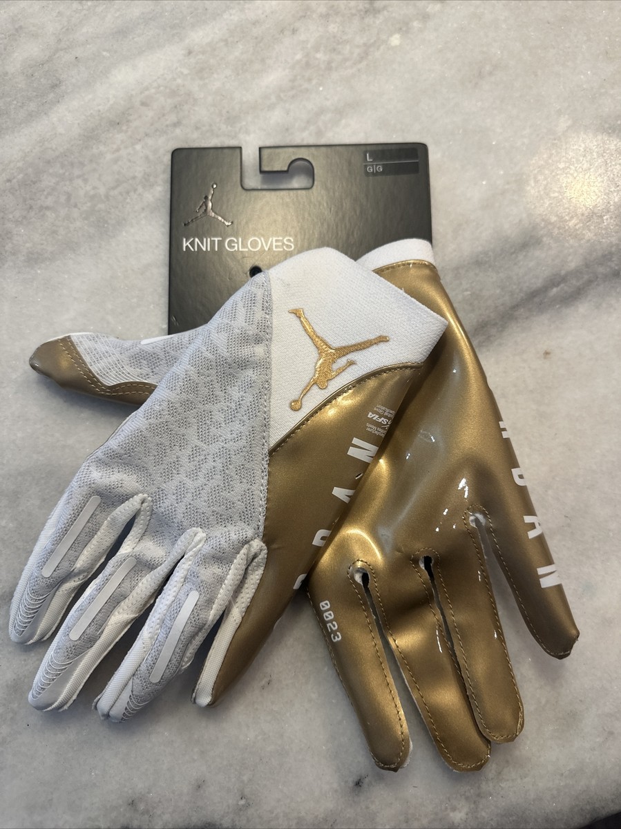 Jordan Vapor Jordan Gold Knit Gloves Nike Jordan VAPOR KNIT