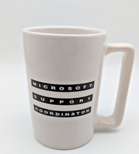 Vintage Microsoft Support Coordinator Mug Very Rare