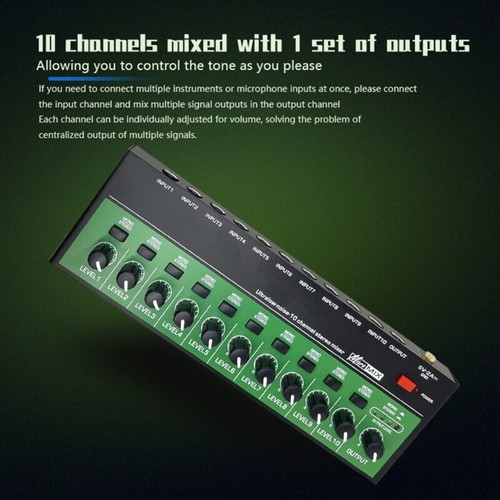 Advanced 10Way Sound Mixer for Superior Sound Blending in Recording Broadcasting - Picture 7 of 8
