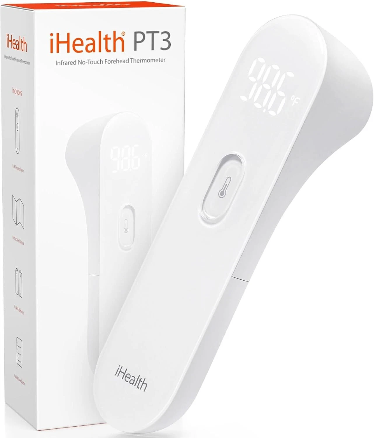 No-Touch Forehead Thermometer Infrared Digital for Adults and Kids Non-Contact
Opens in a new window