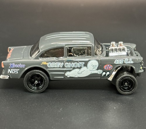 White Toner 1:64 Waterslide Decal for 55 Chevy Gasser The Grey Ghost - Picture 6 of 7
