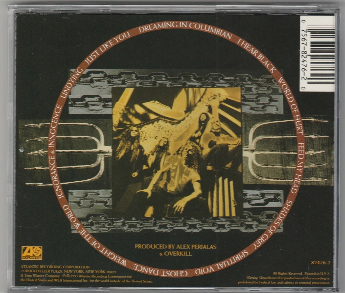 Overkill - I Hear Black CD 1993 Atlantic 82476 75678247620 | eBay