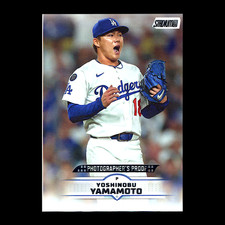 2025 Topps Stadium Club Yoshinobu Yamamoto Photographer's Proof SSP Miscut Error