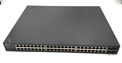 TP-LINK T1600G-52PS 52-Port Smart PoE+ Rack Mountable Network Switch TESTED