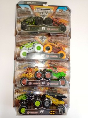 Monster Jam DRAGONOID  2-Pack Lot Of 4 Batman/Alien Invasion New