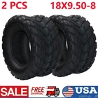 2PCS 18x9.50-8 18x9.5x8 ATV UTV All Terrain Tires 4 Ply Go Kart Street Bike Tire