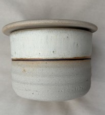 Handmade Studio Pottery Butter Crock Bell French Keeper Dragonfly Whimsical Art
