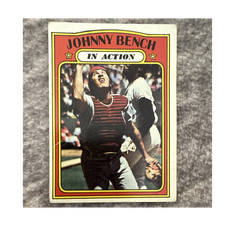 Topps 1972 Johnny Bench #434 Cincinnati Reds MLB In Action Base