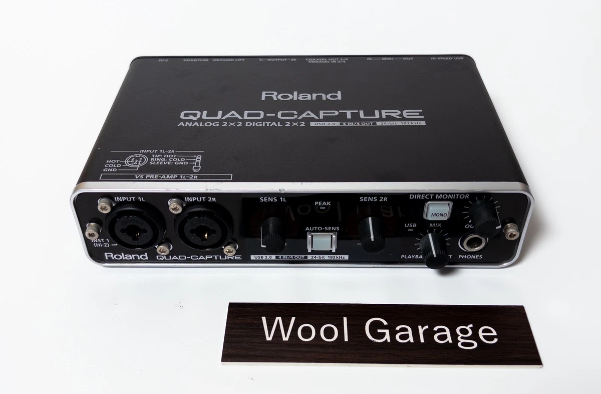 Roland UA-55 QUAD-CAPTURE USB Audio Interface Tested Good