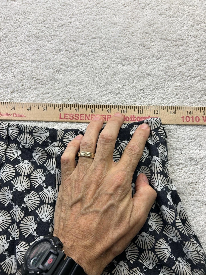 Шорты женские Maeve Anthropologie размер США 00 черно-белые с цветочным узором карман с высокой талией - Изображение 2 из 4