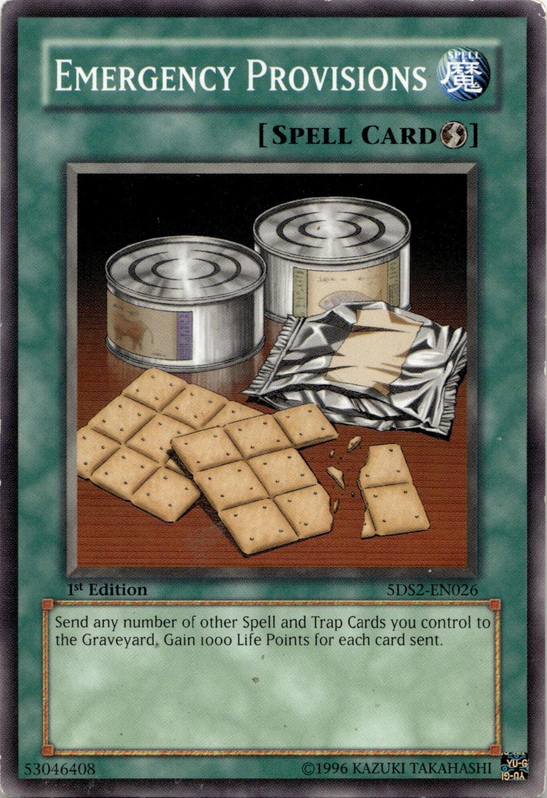 Emergency Provisions 5DS2-EN026 5D's Starter Deck 2009 Yu-Gi-Oh 1st Edition LP