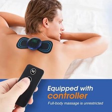 Portable Mini Electric EMS Neck Back Massager Cervical Massage Patch Stimulator