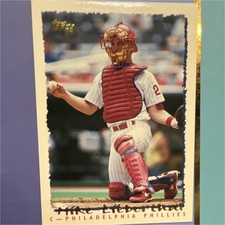 Topps 1991 Mike Lieberthal Philadelphia Phillies #89 Rookie RC Baseball Card. rookie card picture