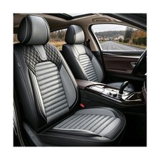 Seat Covers For Nissan Versa 2009-2026 Airbag Compatible Breathable Leather ...