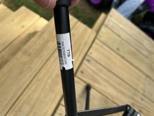 Titan TTB Trombone Stand Tripod, Foldable Metal w/ Padded Cup, Black