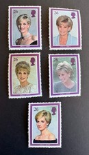 Great Britain - Princess Diana, set of five stamps 1998, Mint, NH. VF.