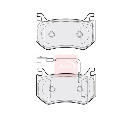Apec Red Brake Pads PAD2140 - Engineered for Performance to Match OE Quality - Image 4
