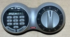 OXO Good Grips Times Squared Double Timer Silver Analog & Digital Tested Works 