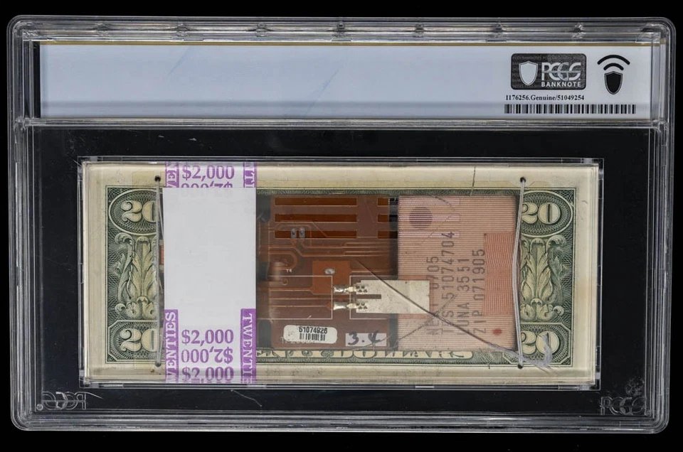 $20 ND FRN Disarmed Exploding Dye Pack Genuine PCGS Banknote 950306-1 - Image 2 of 4