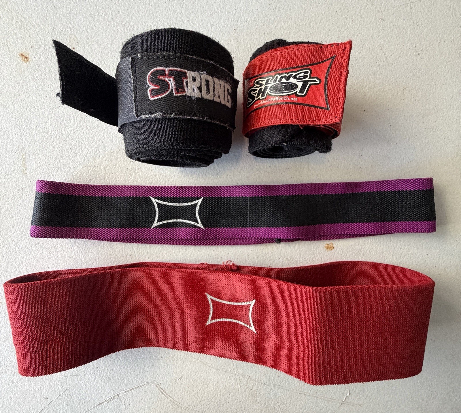 Mark Bell Sling Shot Hip Circle Loop Resistance Band & Wrist Wraps
