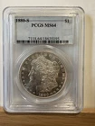 1880-S Morgan Silver Dollar PCGS MS64 $1 Lustrous High Grade Coin
