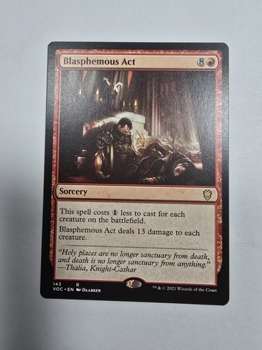 Blasphemous Act Commander: Innistrad: Crimson Vow Regular Magic The Gathering