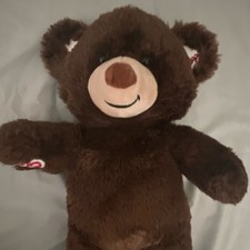 Build-A-Bear Workshop Brown Plush Teddy Bear with Baseball Paw Details