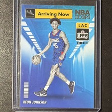 Panini 2021-22 NBA Hoops Arriving Now Keon Johnson #11 Rookie Basketball Card