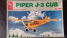 Hobbycraft 1:48 Piper J-3 Cub Model Kit.  With Bonus 1/48 Pilot Figure 