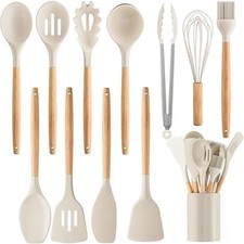 12 PCS Silicone Cooking Utensils Set Heat Resistant Nonstick Kitchen Tools