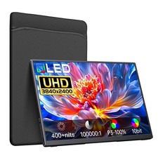 4K Portable Monitor OLED 3840 2400p, 14" Ultra Slim Travel Monitor, 400 Nits...