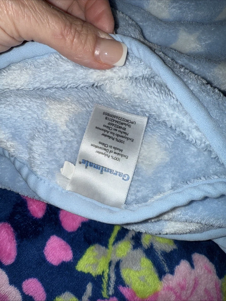 Manta Dinosaurio Azul Garanimals Bebé Niño Blanco Estrella Verde Punto Dino lovey - Foto 3 de 4