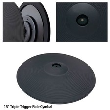 For Lemon drum 15 Triple Zone Ride Cymbal for Roland Alesis Kit 15 3 zone ridLQ