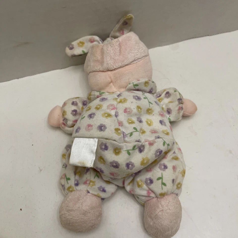De colección Carters Bebé Niña Muñeca Flor Sonajero Peluche Tela Nudo Sombrero Pelo Marrón Foto 3 de 4