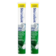 Image of 2x Steradent Active Fresh Daily Cleanser - 30 Tablets