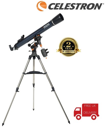 Celestron AstroMaster-90 AZ 90mm 3.5 90mm Refractor Telescope Kit (UK Stock)