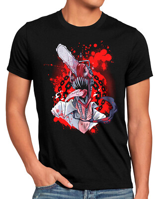 Blood Heart Herren T-Shirt denji man manga chainsaw devil