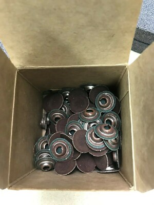 STANDARD ABRASIVES #522112 3/4'' 320 Grit A/O 2PLY Quick Change Disc - Box of 100