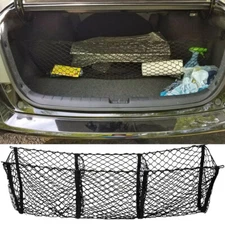 3 Pocket Mesh Cargo Net Heavy-Duty Luggage Holder Accessories For Honda Accord