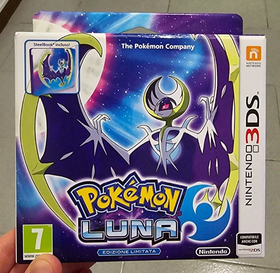 Pokemon Versione LUNA Limited Edition - NINTENDO 3DS / 2DS Completo PAL ITALIANO, foto 1 di 5