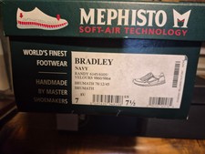MEPHISTO BRADLEY NAVY SCHUHE Grösse 40 NEU i...