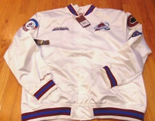NWT MITCHELL & NESS NHL COLORADO AVALANCHE LIGHT WEIGHT SATIN JACKET SIZE 2XL
