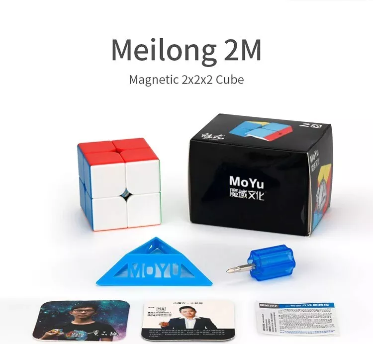 Kit 3 Cubo Mágico 2X2 Moyu Meilong 2 Profissional - Cubo Mágico